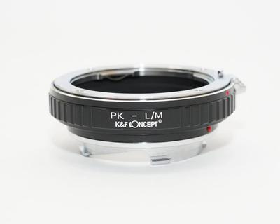 Адаптер крепления Pentax K Leica M с салфеткой для протирки линз K&F PK-L/M pk-lm (КФЛМ)