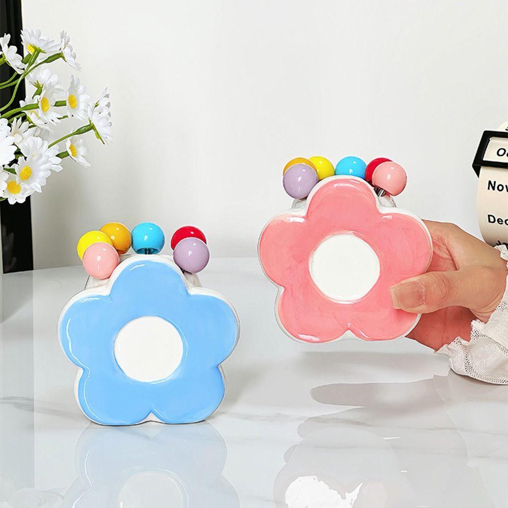 Многоразовые десертные вилки в форме цветка, набор разноцветных фруктовых вилок, украшения для стола