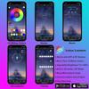 LED Car Interior Ambient Strip Lights RGB Fiber Optic Atmosphere Neon Lighting Kit W/ APP Remote Control Auto Decorative Lamps