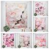 Pink Flower Bouquet Decorative Tapestry Home Wall Decor Office Living Room Tapestry