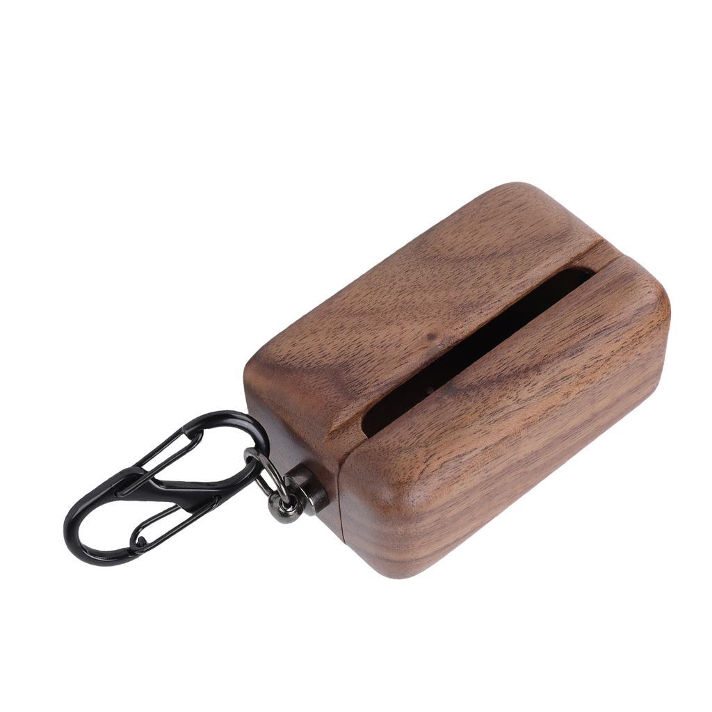 Earbud Case Cover Fit for     II Wireless   Earbud Drop Proof   Polished Wood Protective Cover