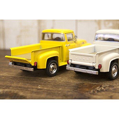 1956 Ford F-100 Ford Pickup Diecast Model Car, 1/38 Scale (13cm/Ivory) American Goods, American Goods Store