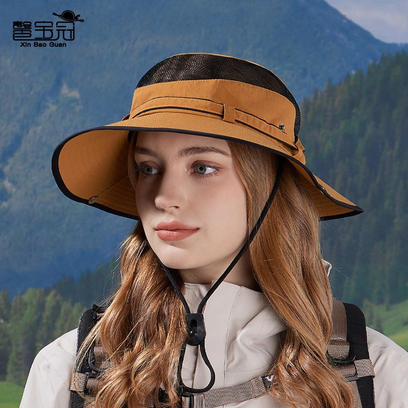 Весенне-летняя шляпа от солнца с широкими полями для мужчин и женщин, для активного отдыха, альпинизма, рыбалки, шляпа для защиты от солнца, быстросохнущая, водонепроницаемая, дышащая шляпа-ведро