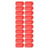 20 Pcs 6mm Brake Caliper Bleed Screw Nipple PVC Dust Cap High Durability for Braking Systems In Most Vehicles Red