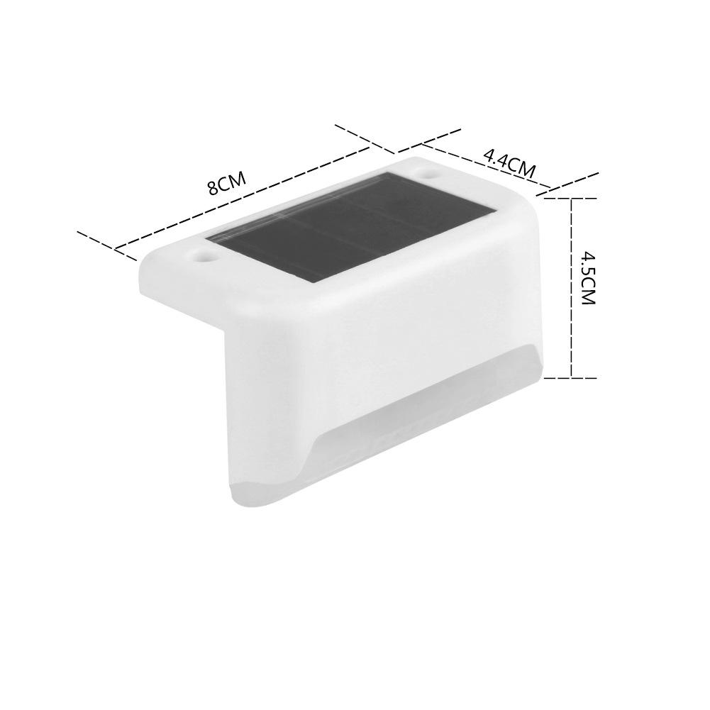 2/4/8/12Pack Солнечные палубные фонари Открытый светодиодный ступенчатый солнечный свет для сада Пейзаж Балкон Забор Путь Шаг Двор