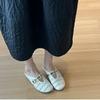 Summer bag head flat-bottomed slippers women's new retro woven hollow light luxury low-heeled slippers with sandals women