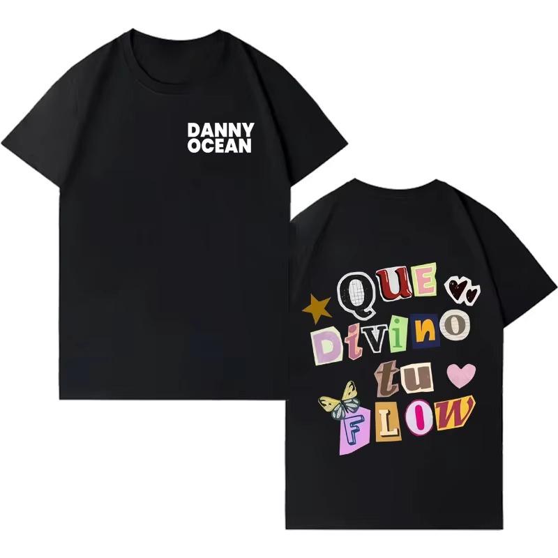 Rapper Danny Ocean Trendy Album Tshirt Mens Fashion Hot Sale Casual Y2K Clothes 2026 Hip Hop Crewneck Short Sleeve Top
