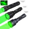 500 Yard 501B/C8/C8s Professional Green Red LED Hunting Flashlight Tactical 1-Mode Torch USB Rechargeable Lantern Power by 18650