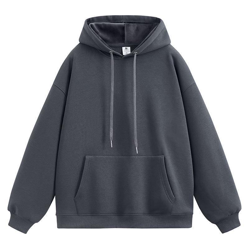 Customized 450G Silver Fox Fleece Hoodie - Student Class Uniform Sweatshirt with Custom Text, Image, or Logo for Team Events and Meetings