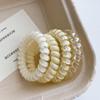 Hair Tie Stretch Sweet Elastic Hair Tie Hair Rope Multicolor Telephone Wire  Hair Accessories