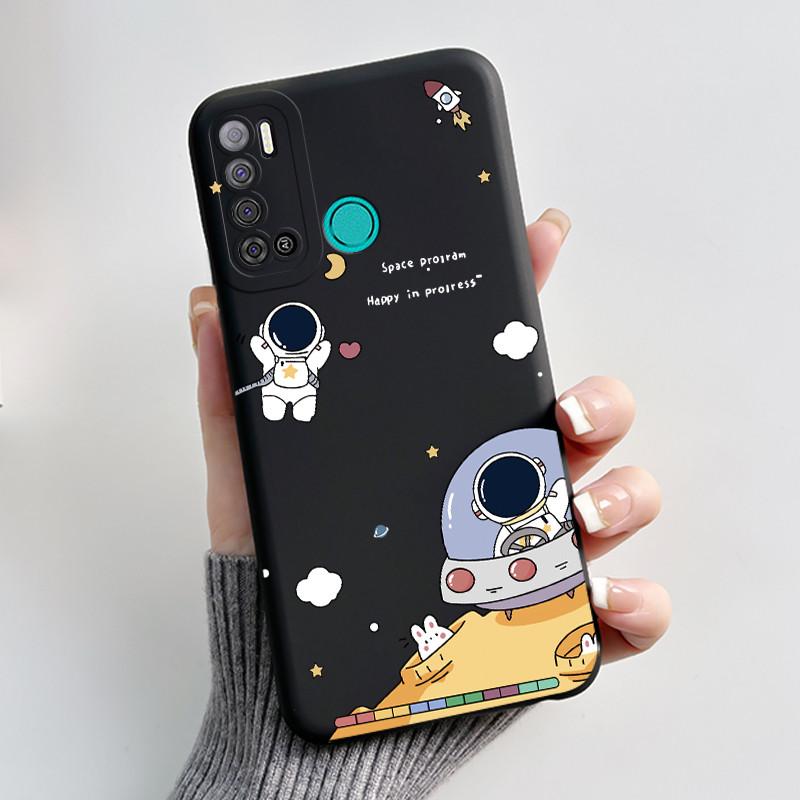 Для Tecno Pouvoir 4 Pro LC8 Чехол Эстетичный Милый Кот Ударопрочный Силиконовый Мягкий ТПУ Чехол Для Tecno Pouvoir 4 Чехол LC7 Оболочка Funda