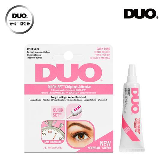 Duo Quickset Eyelash Glue Dark Tube 7g, Korean Cosmetics