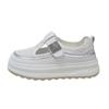 Сетчатые дышащие белые туфли на липучке для женщин, летние, новые, удобные, с мягкой подошвой, повседневные, спортивные, для катания на коньках