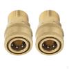 2X M22 Quick Release Connector To 1/4'' Male Adapter Pressure Washer Coupling