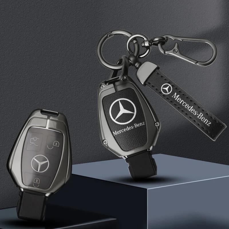 AABHZ1 Car Key Case Cover Shell Fob Accessories For Mercedes Benz W204 W463 W176 W251 W205 A200 A260 A C R G Class GLA CLA GLK GLC CLS