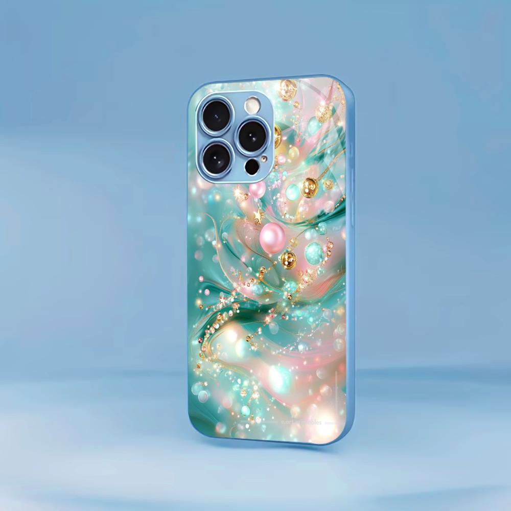 Посеребренный Чехол из Закаленного Стекла для Телефона для iPhone Чехол для 11/12/13/14/15/16/17 Pro MAX