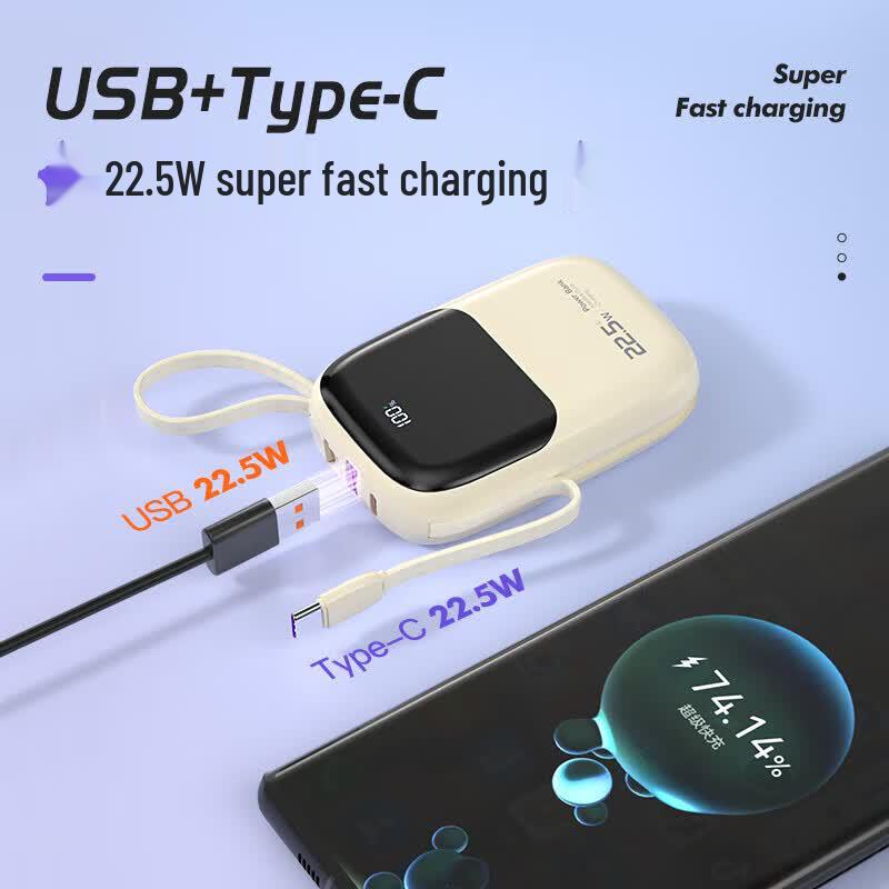 Портативный power bank Newmine AL37 10000 мАч с быстрой зарядкой
