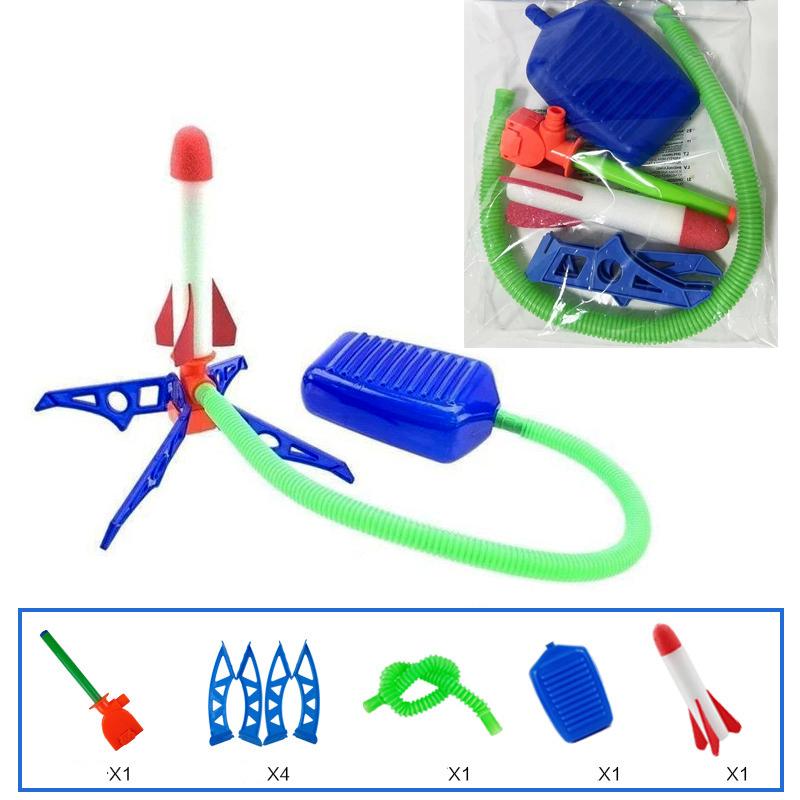 Kids Rocket Launcher Step Pump Power Air Pressed Stomp Outdoor Family Games Skyrocket Birthday Gifts Sports Toys For Children