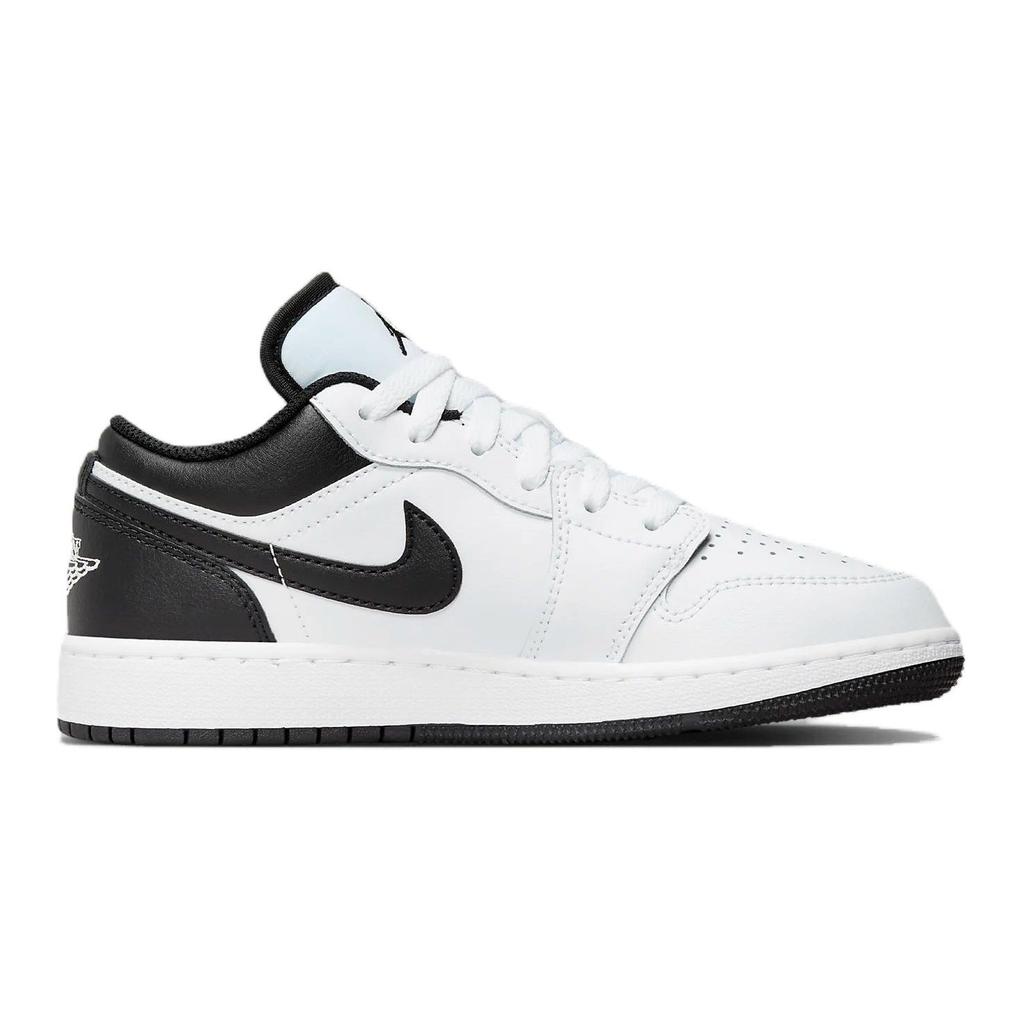Кроссовки Air Jordan 1 Low GS White Black Kids 553560-132