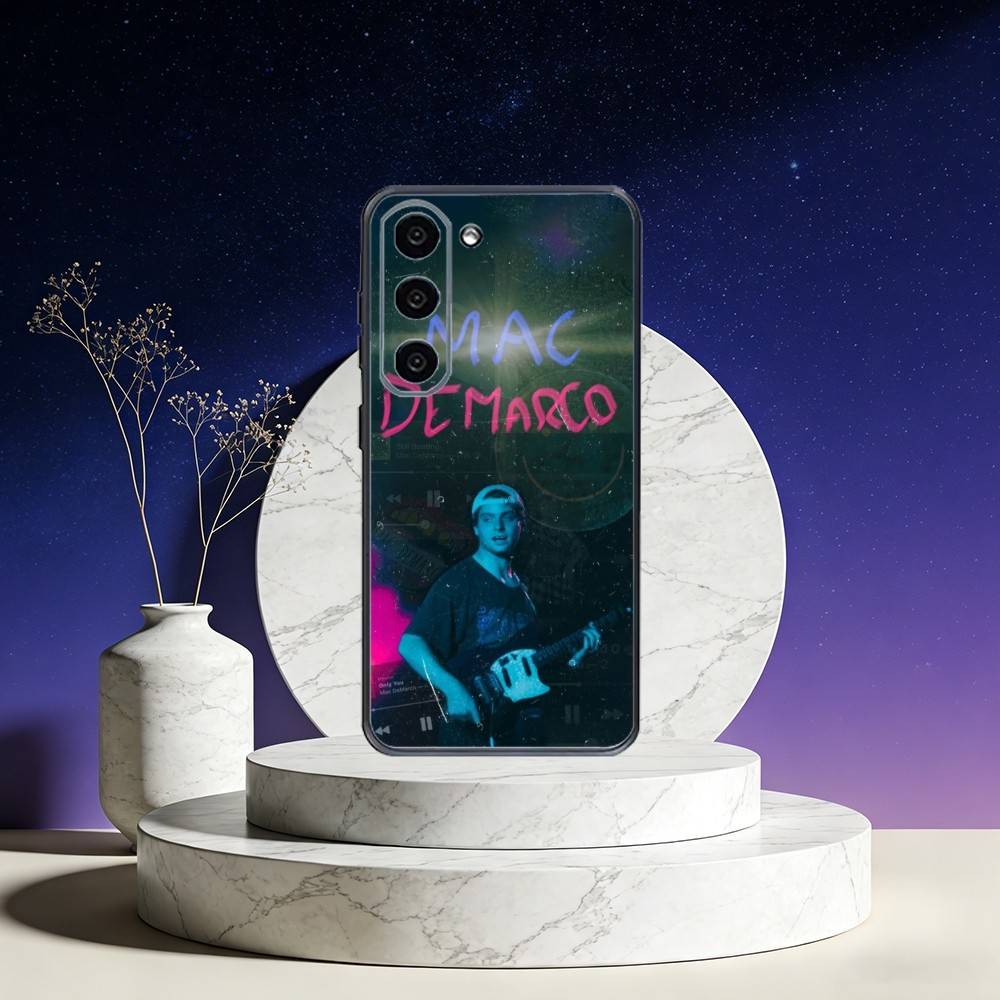 Чехол для телефона Mac D-DeMarco Singer для Samsung Galaxy A73, A72, A71, A70, A53, A52, A51, Других Мягкий Черный Чехол