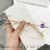 Diamond Cut Luxury Reading Glasses New Trendy Rimless Clear Lens Presbyopia Eyewear Anti -Blue Far Sight Eyeglasses 0 To +4 .0
