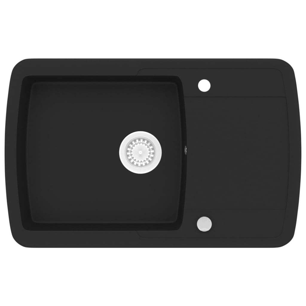 Granite Single Basin Sink Black