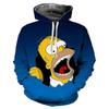 25-26 Disney Simpsons Hoodies Cartoon Anime Simpson 3d Print Men Women Fashion Oversized Sweatshirts Hoodie Kids Pullovers Tracksuits