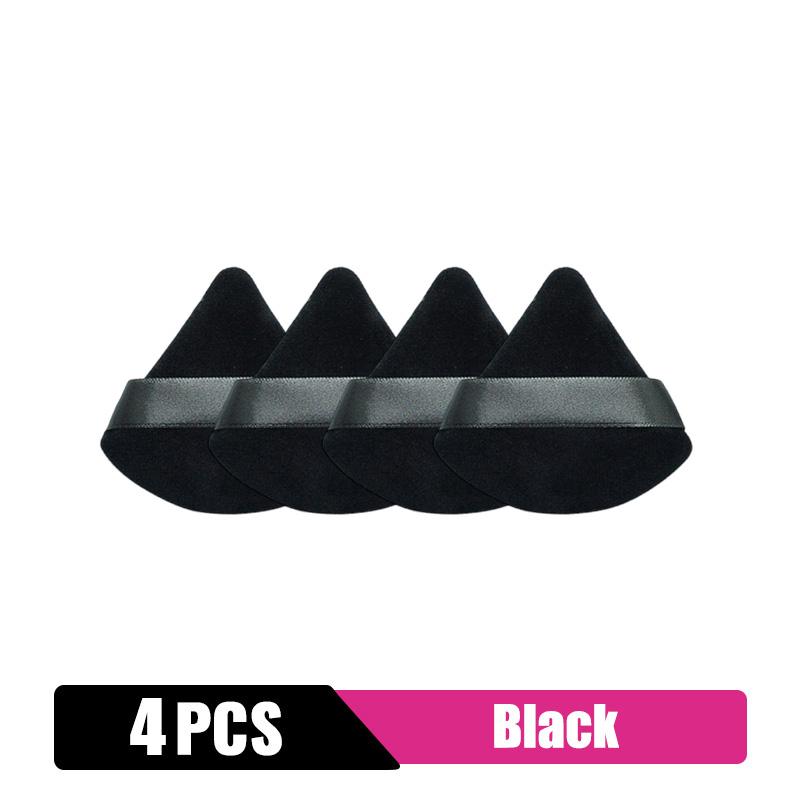 2/4/6/12/20Pcs Triangle Powder Puff Mini Face Makeup Sponge Cosmetics Soft Cotton Face Powder Puff Washable Velvet Makeup Tools
