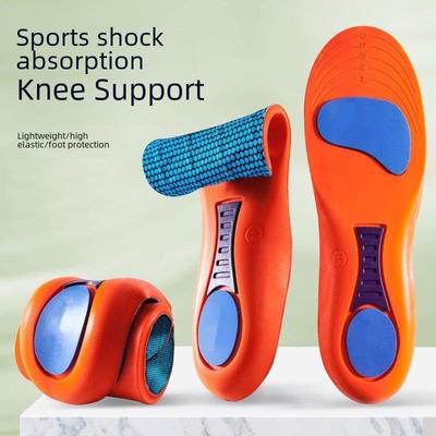 Мужские спортивные стельки с амортизацией и плоским сводом - Влагоотводящие, с мягкой подошвой для летних военных тренировок