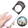 Handheld Magnifier Illuminated 8x Magnifier Portable Retractable Lens Magnifying Glass for Home School