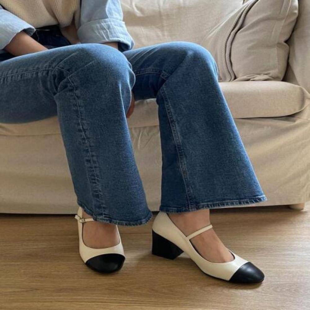 New Arrivals Open Run Women Two Tone Mary Jane Pumps Dress Shoes Nearly