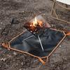 Camping Fireproof Blanket Lightweight Wood Burning Protective Mat Bag for BBQ Hiking
