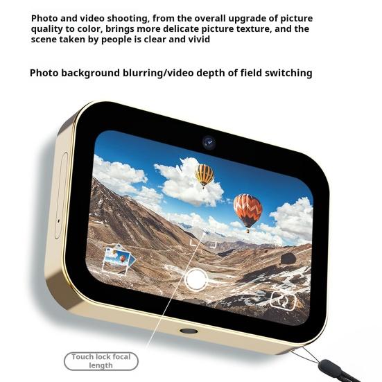 Цифровая камера с сенсорным экраном, функцией распознавания лиц и автофокусом, портативная камера для видеоблогов с разрешением 64 Мп и 16-кратным увеличением, компактный размер, цифровая камера для селфи