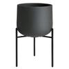 Plant Pot 160mm Dark Gray Stand Type Pot 29235 211_