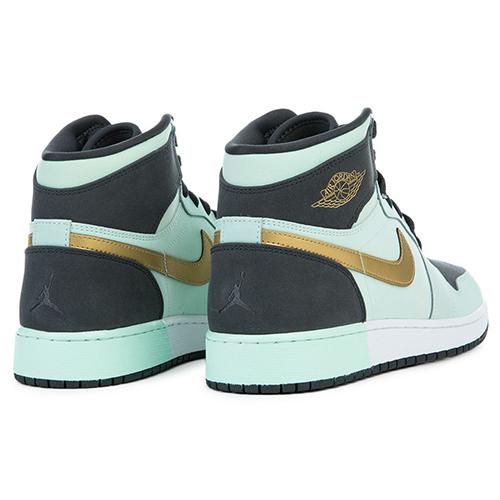 Jordan 1 Retro High GS Mint Foam Anthracite Metallic Gold 332148-300