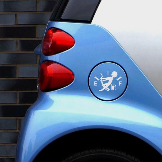 Pull Fuel Tank Pointer Funny Reflective Car Vehicle Body Sticker Decals Decor