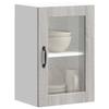 VidaXL Kitchen Wall Cabinet with Glass Door Porto Sonoma Grey 854013