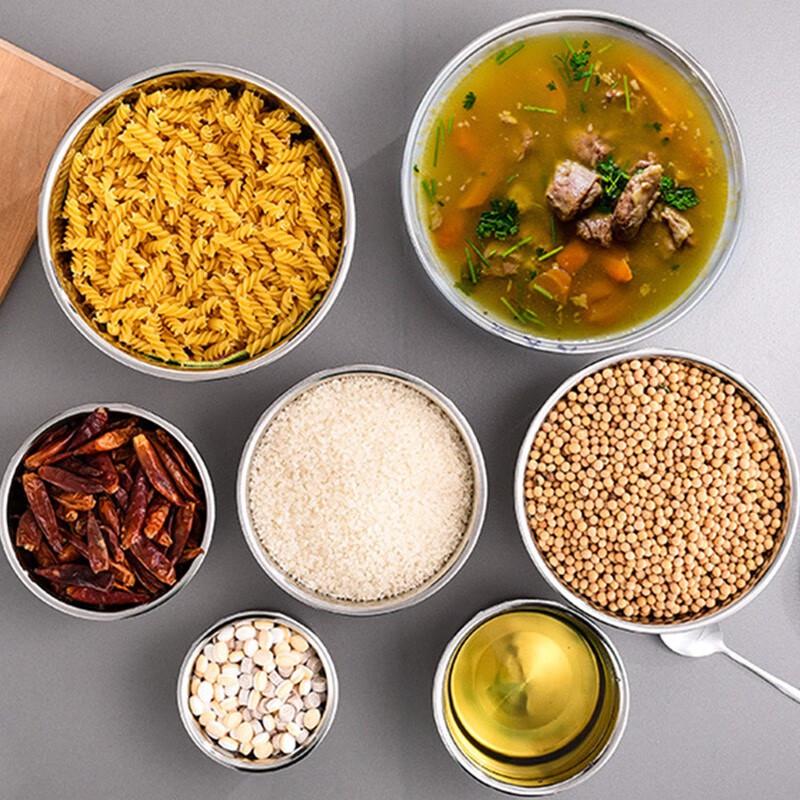 Stainless Steel Round Kitchen Storage & Mixing Bowl