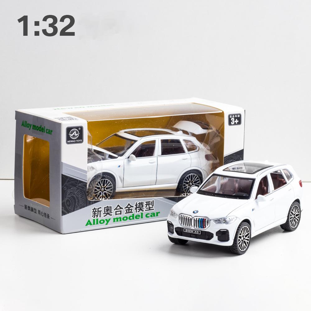 1:32 Совместимость с моделью внедорожника BMW X5, игрушечный автомобиль из цинкового сплава, игрушечный автомобиль со звуком и светом для детей, подарок для мальчиков и девочек