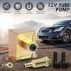 Электрический топливный насос 12 В 4,5-7 фунтов на квадратный дюйм Универсальный насос для перекачки бензина и дизельного топлива с 2 топливными разъемами Металлический электрический топливный насос