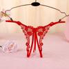 Сексуальные водорастворимые стринги с бабочками и открытой промежностью 3346