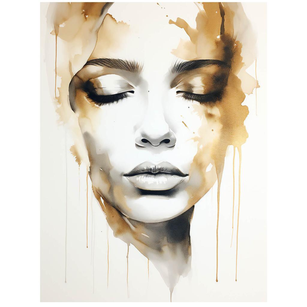 Tajemnicza Uroda Tajemnicza Uroda, 30X40 Cm, Rama Aluminiowa Złota, Papier Matowy 230 Gsm