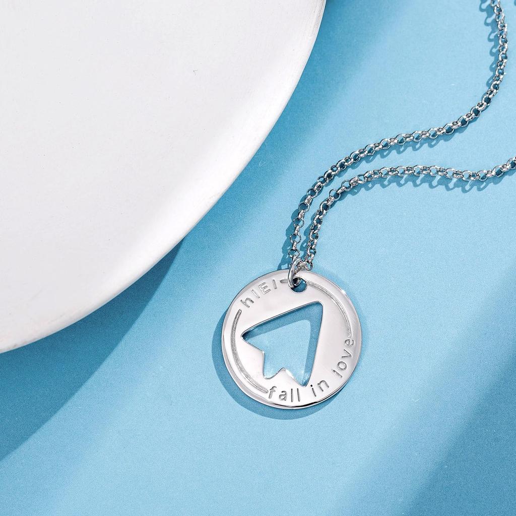 FANCIME Men's Silver Pendant Necklace, Sterling Silver Jewelry, Perfect as a White Day Gift, Boyfriend Gift, Graduation Gift, Anniversary Gift,