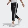 adidas Брюки 7/8 с зауженными манжетами и 3 полосками, женские брюки, черные GM5559