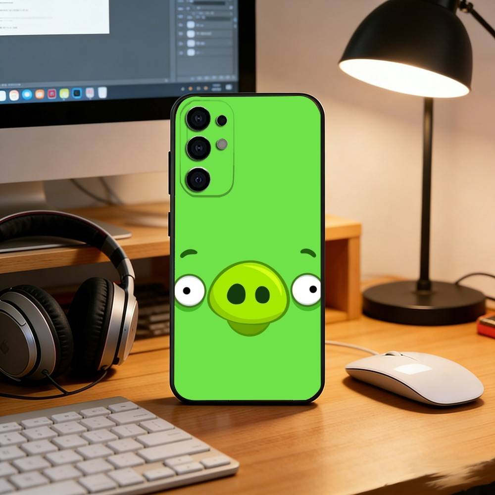 Funny Cartoon A-Angry B-Birds Phone Case For Samsung S25,S24,S21,S22,S23,S30,Ultra,S20,Plus,Fe,Soft Silicone Black Cover