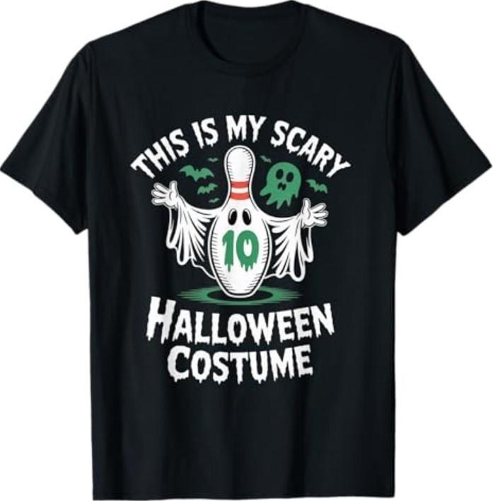 Funny Ghost Bowling League Team Halloween Humor Tee T-Shirt Unisex T-Shirt