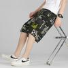 Летние новые стильные свободные спортивные шорты в стиле хип-хоп в стиле ретро, ​​дышащие быстросохнущие мужские шорты с принтом