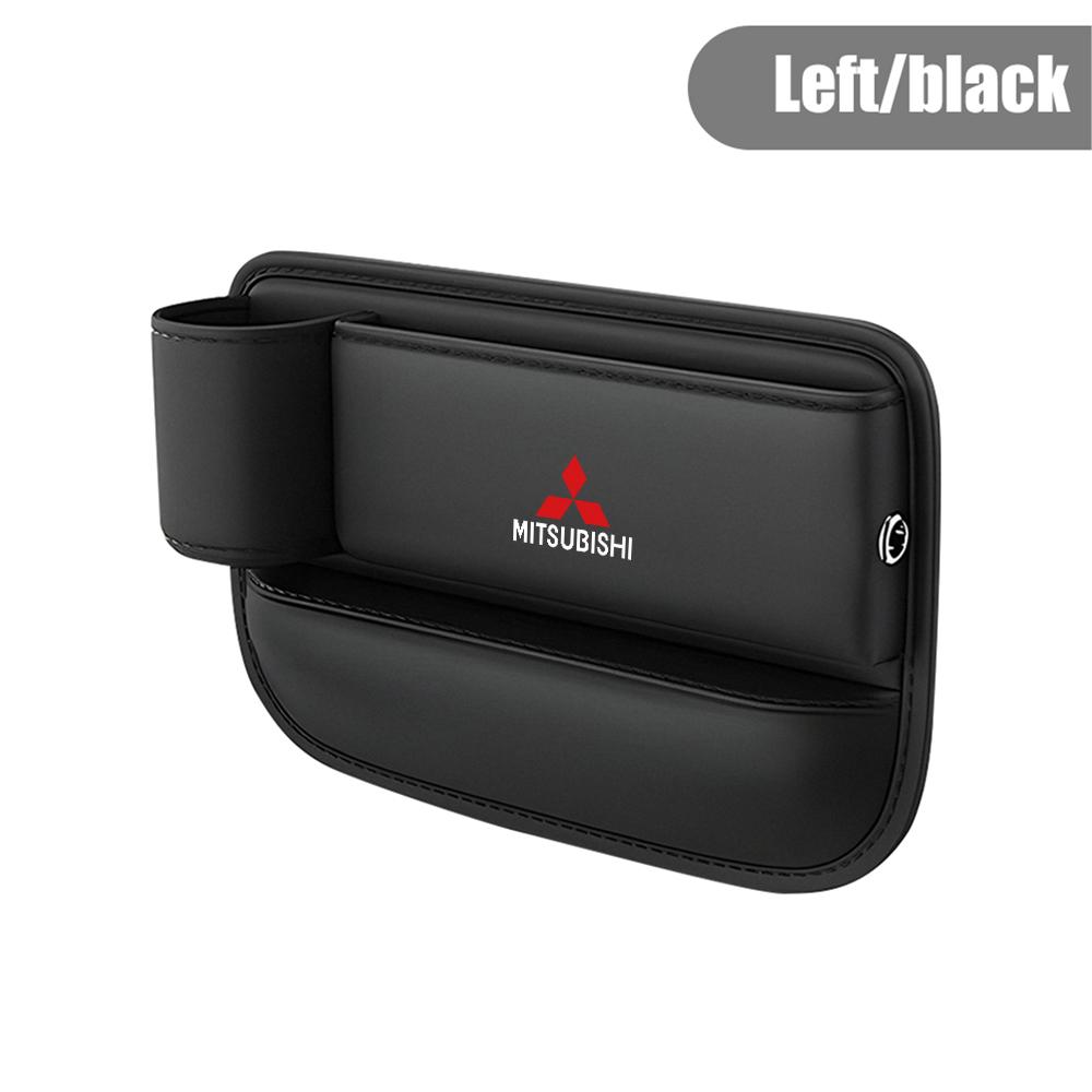 Car Leather Seat Gap Crevice Storage Box Seat Storage Case For Mitsubishi Asx Lancer Outlander Pajero Ralliart Eclipse Grandis