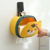 Мультяшная коробка для хранения лицевых полотенец Настенная коробка для хранения салфеток Держатель для рулонной бумаги без сверления