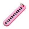 DIY Phone Number Card Plate Car Keys Anti-lost Keyring Keychain Pendant Decor
